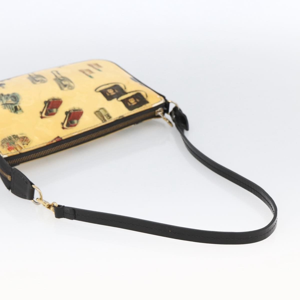 Louis Vuitton Pochette Accessoires NM Limited Edition Stickers Monogram Vernis, WHITE, PATENT_LEATHER, Clutche & pouche