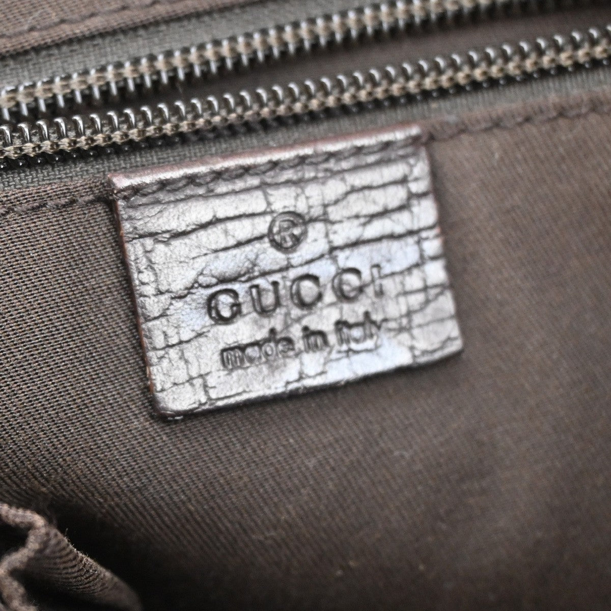Gucci Belted Tote GG Coated Canvas, BROWN, CANVAS, Tote bag