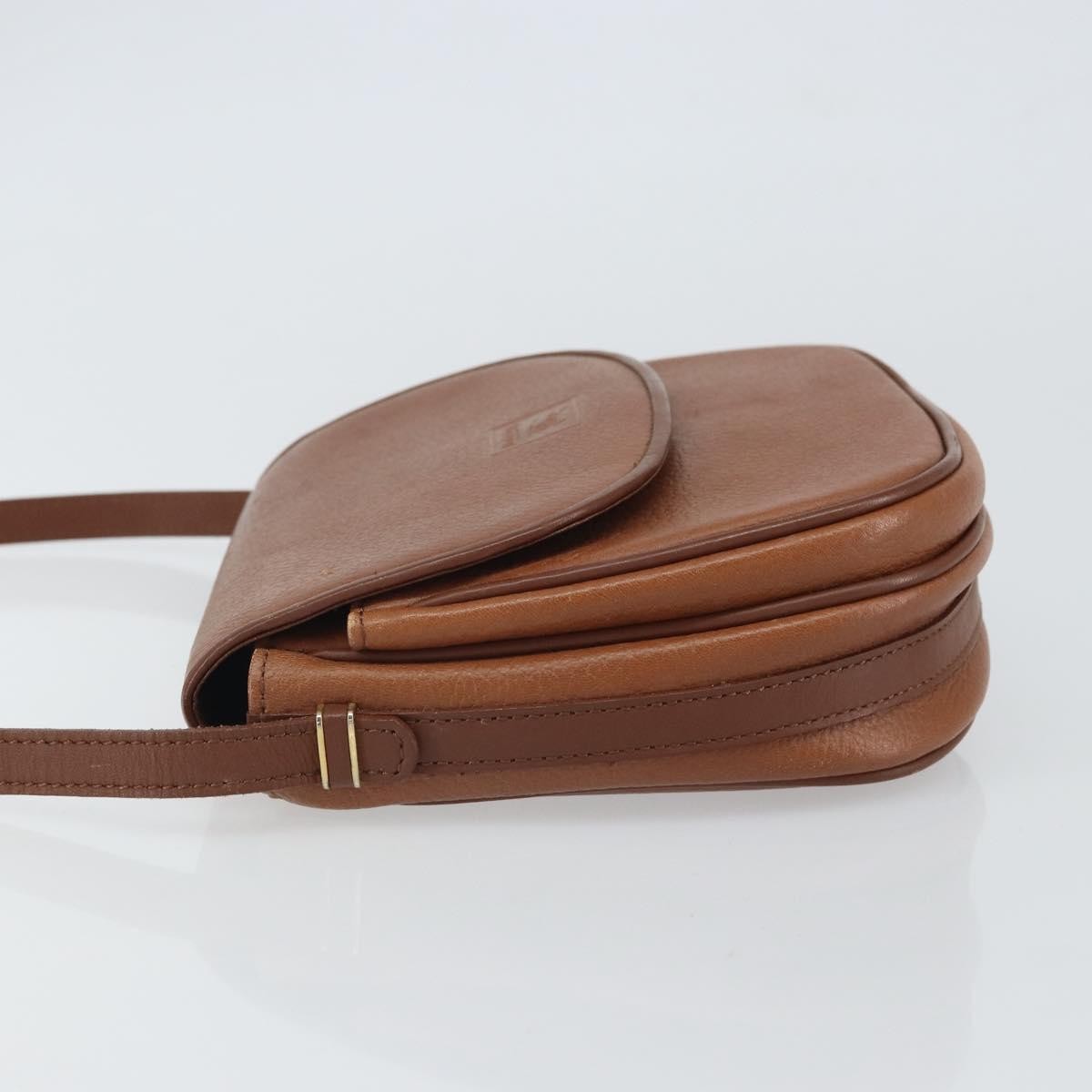 Burberry Vintage Flap Crossbody Bag Leather, BROWN, LEATHER, Shoulder bag