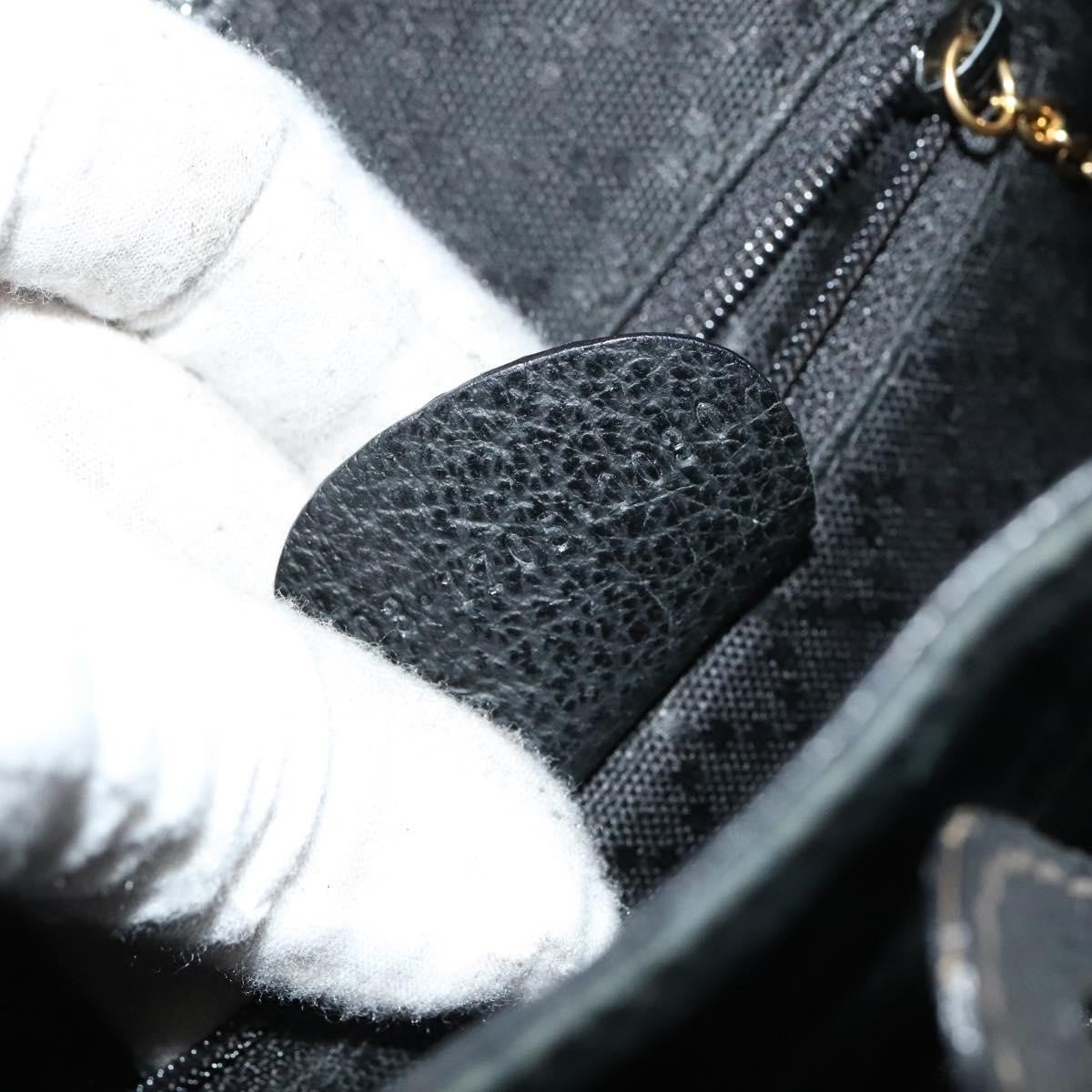 Gucci Gucci bamboo backpack daim, Black, Suede, Backpack