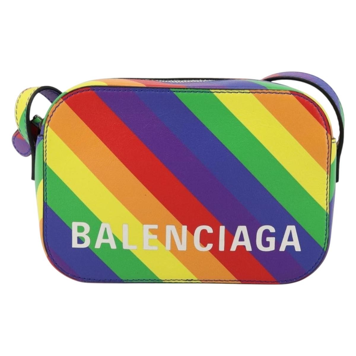Balenciaga Everyday Camera Bag Leather, Multicolour, Leather, Shoulder Bag