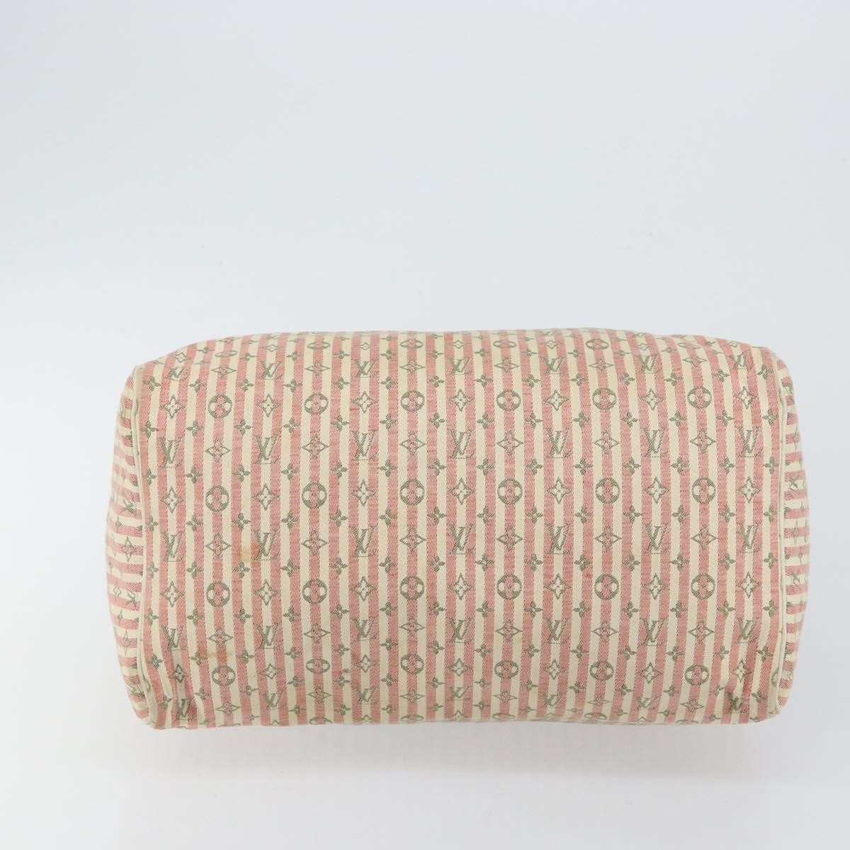 Louis Vuitton Speedy Handbag Mini Lin, PINK, CANVAS, Handbag