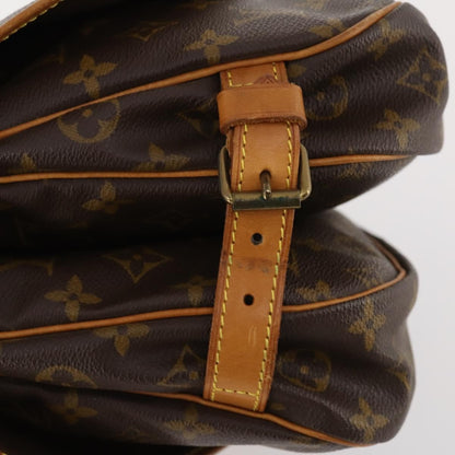 Louis Vuitton Saumur Handbag Monogram Canvas, Brown, Canvas, Shoulder Bag