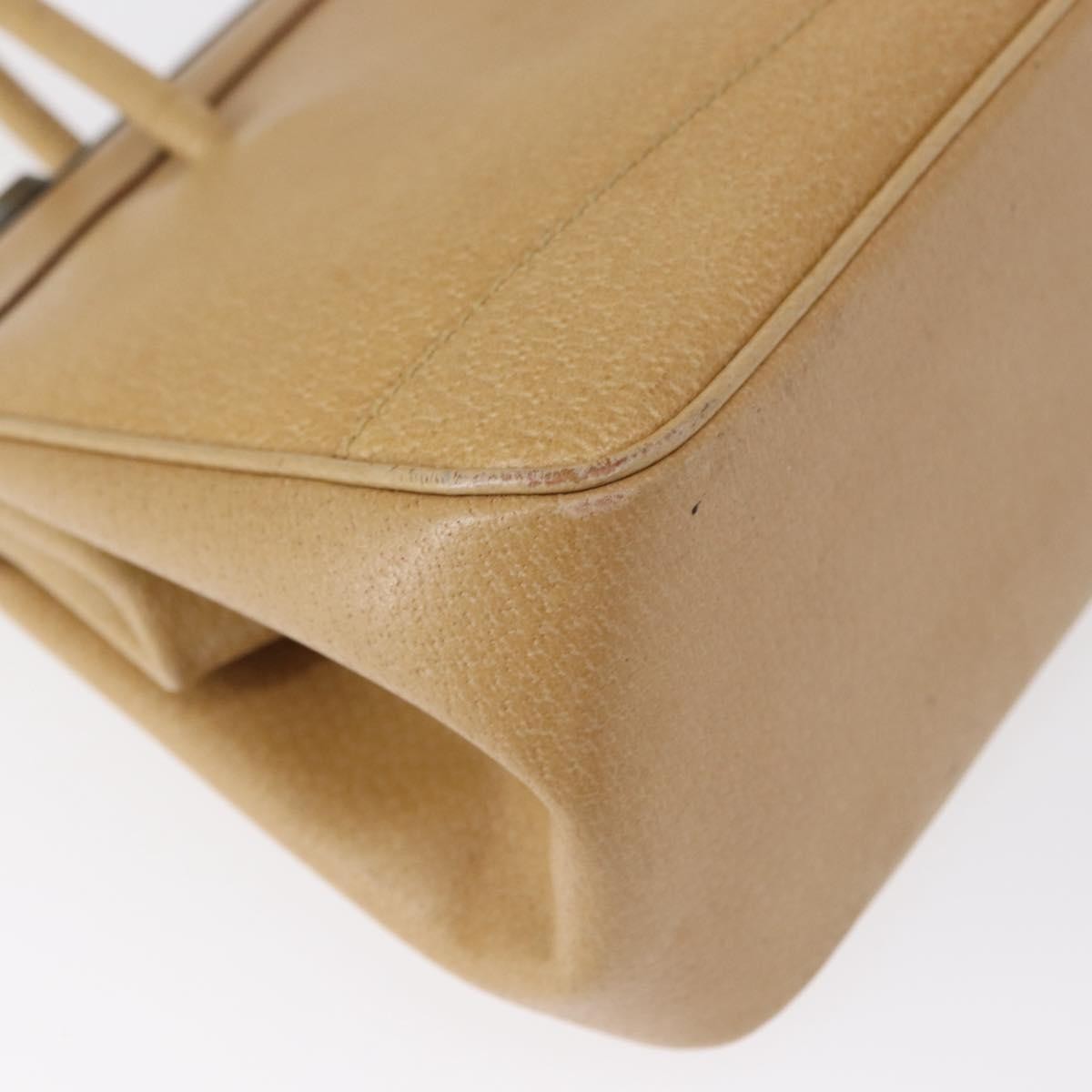Gucci Vintage Handbag Leather, BEIGE, LEATHER, Handbag