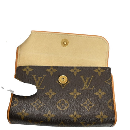 Louis Vuitton Florentine Waist Bag Monogram Canvas, BROWN, CANVAS, Crossbody bag