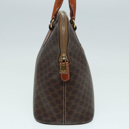 Celine Vintage Macadam Handbag Canvas, BROWN, CANVAS, Handbag