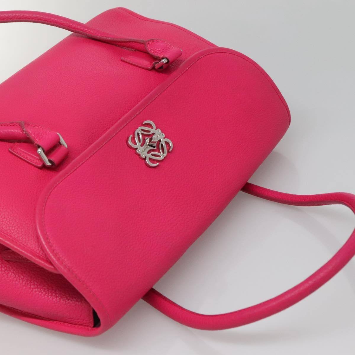Loewe Alamo Handbag Leather, PINK, LEATHER, Handbag