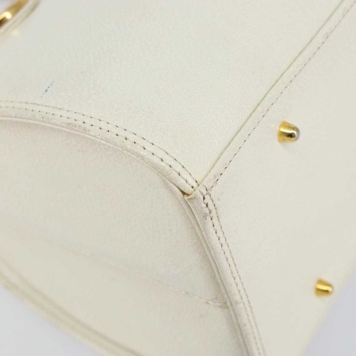 Valentino Garavani Vintage Handbag Leather, WHITE, LEATHER, Handbag