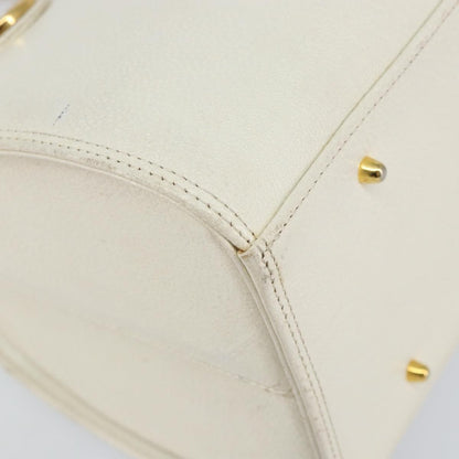 Valentino Garavani Vintage Handbag Leather, WHITE, LEATHER, Handbag