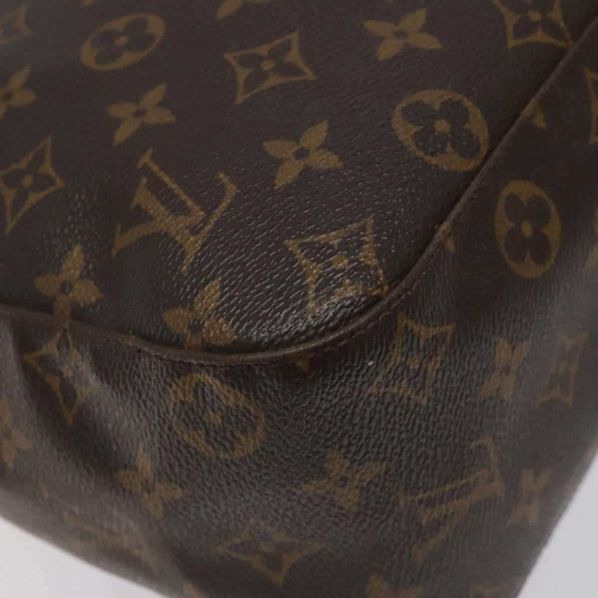 Louis Vuitton Looping Handbag Monogram Canvas, BROWN, CANVAS, Handbag
