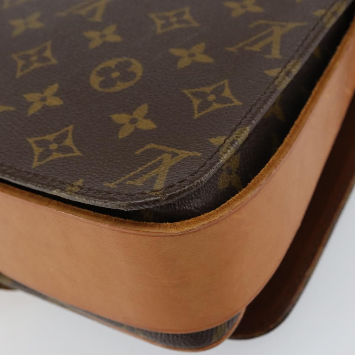 Louis Vuitton Cartouchiere Handbag Monogram Canvas, BROWN, CANVAS, Shoulder bag