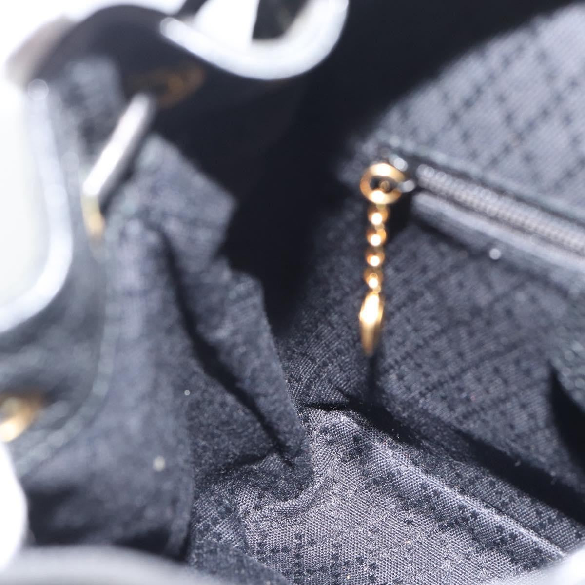 Gucci Vintage Bamboo Backpack Suede, Black, Suede, Backpack