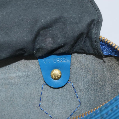 Louis Vuitton Speedy Handbag Epi Leather, BLUE, LEATHER, Handbag