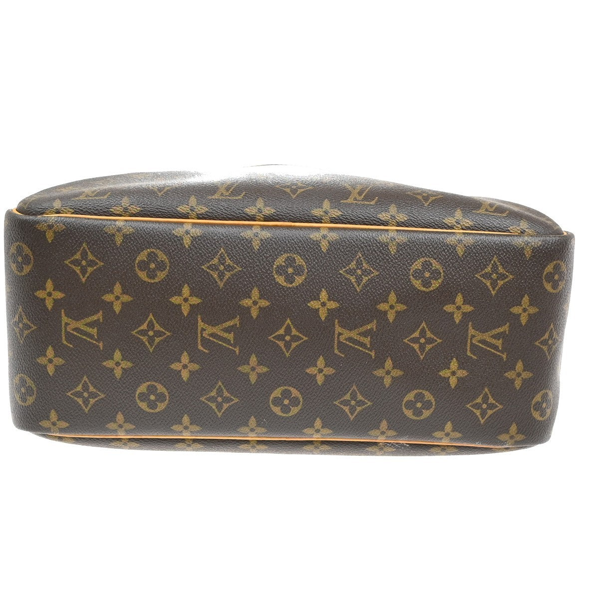 Louis Vuitton Deauville Handbag Monogram Canvas, BROWN, LEATHER, Handbag
