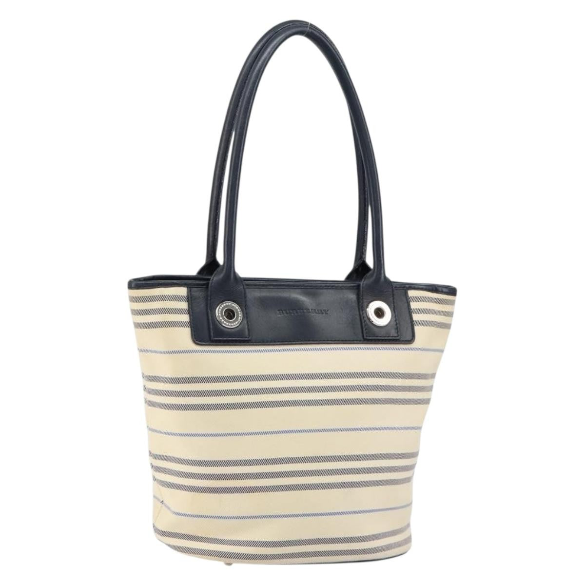 Burberry Vintage tote bag Canvas, BEIGE, CANVAS, Tote bag