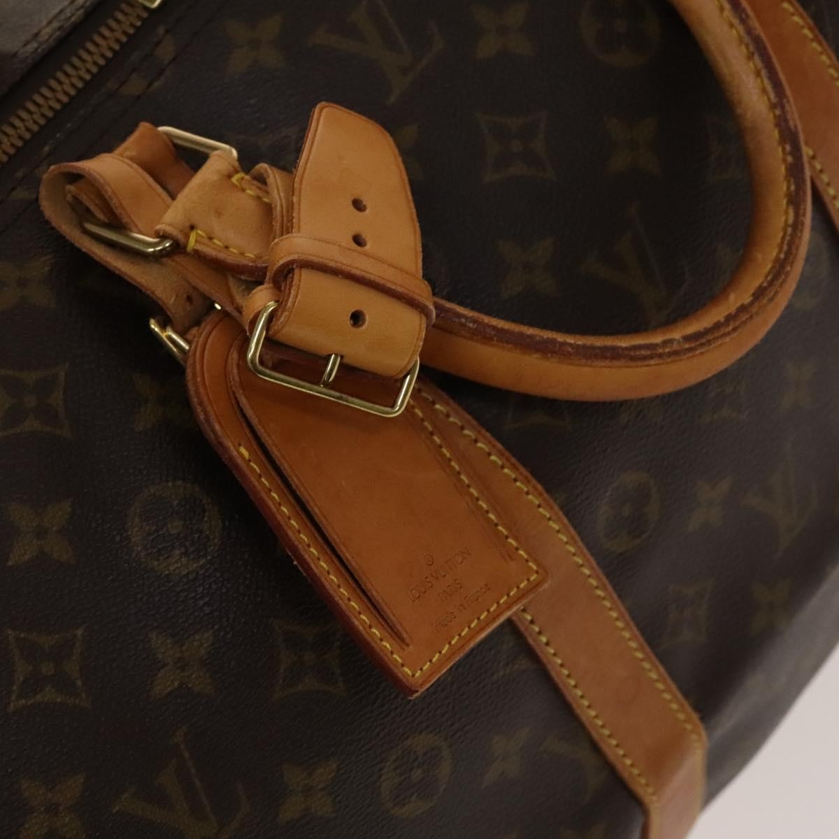 Louis Vuitton Keepall Bag Monogram Canvas, BROWN, CANVAS, Travel bag