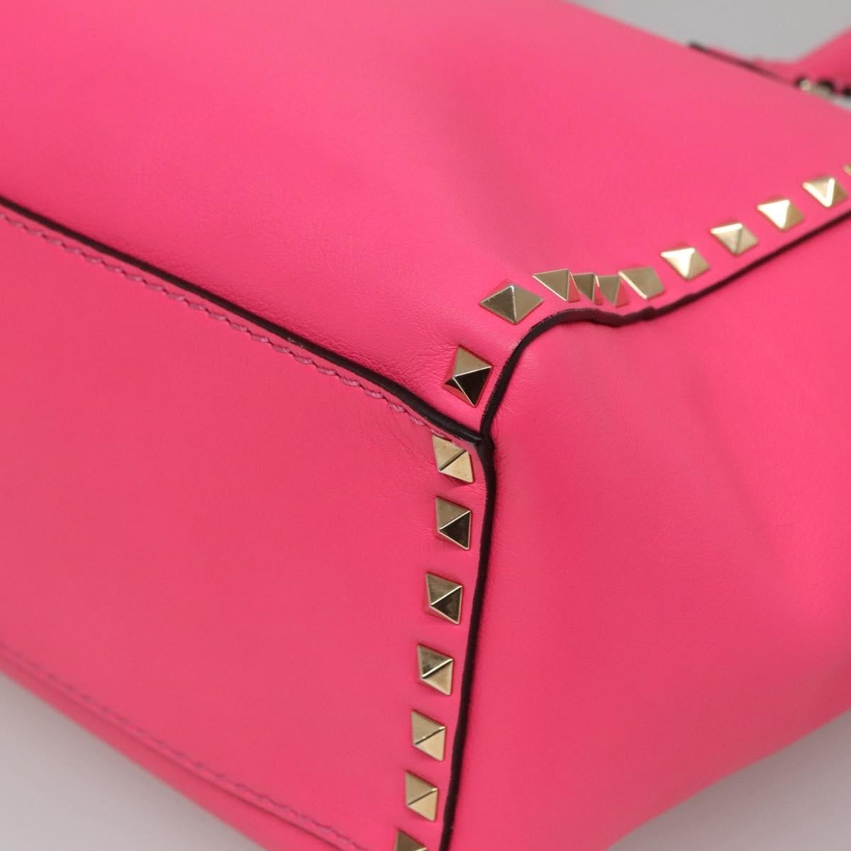 Valentino Garavani Rockstud Tote Rigid Leather, PINK, LEATHER, Tote bag
