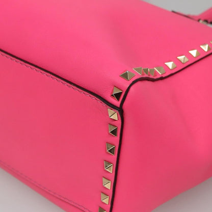 Valentino Garavani Rockstud Tote Rigid Leather, PINK, LEATHER, Tote bag