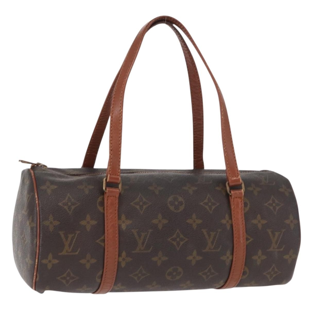 Louis Vuitton Papillon Handbag Monogram Canvas, BROWN, CANVAS, Handbag