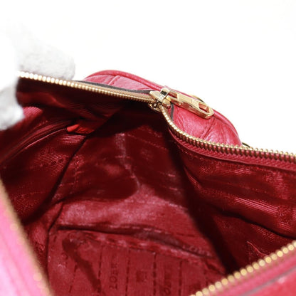Loewe Anagram handbag Leather, RED, LEATHER, Handbag