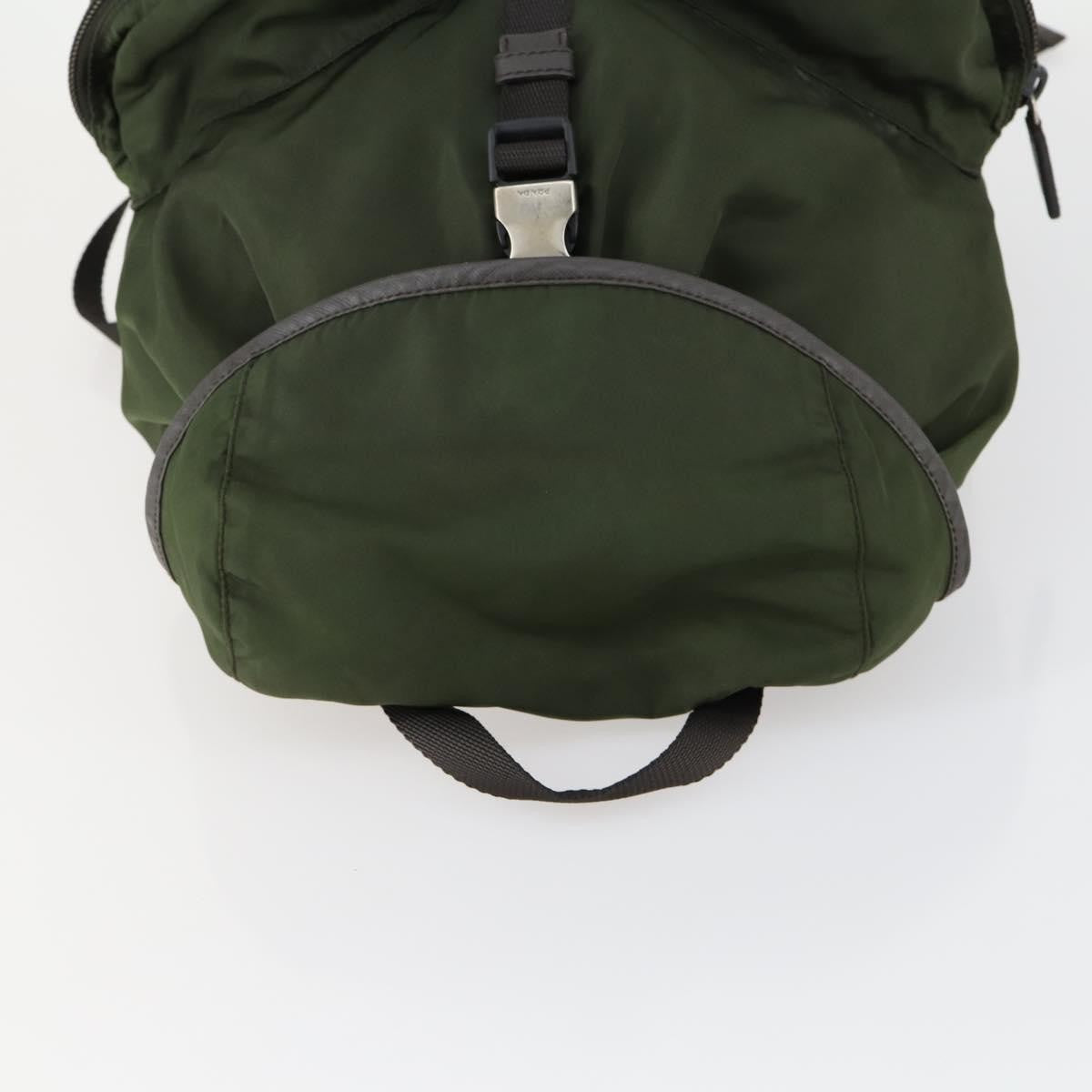 Prada Double Front Pocket Backpack Tessuto, KHAKI, NYLON, Backpack