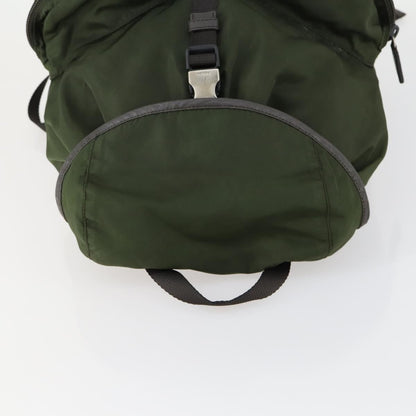 Prada Double Front Pocket Backpack Tessuto, KHAKI, NYLON, Backpack