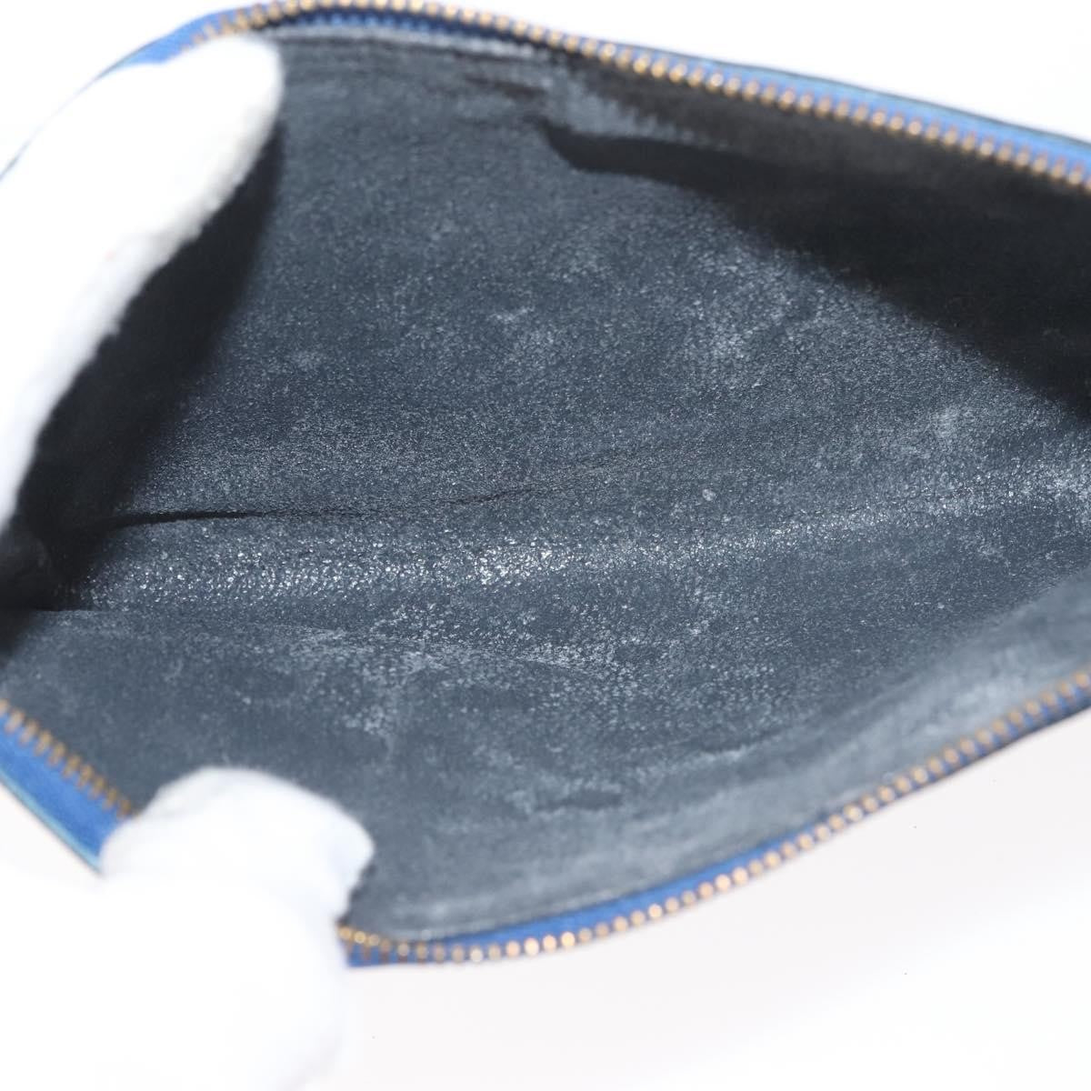 Louis Vuitton Pochette Accessoires Epi Leather, BLUE, LEATHER, Clutche & pouche