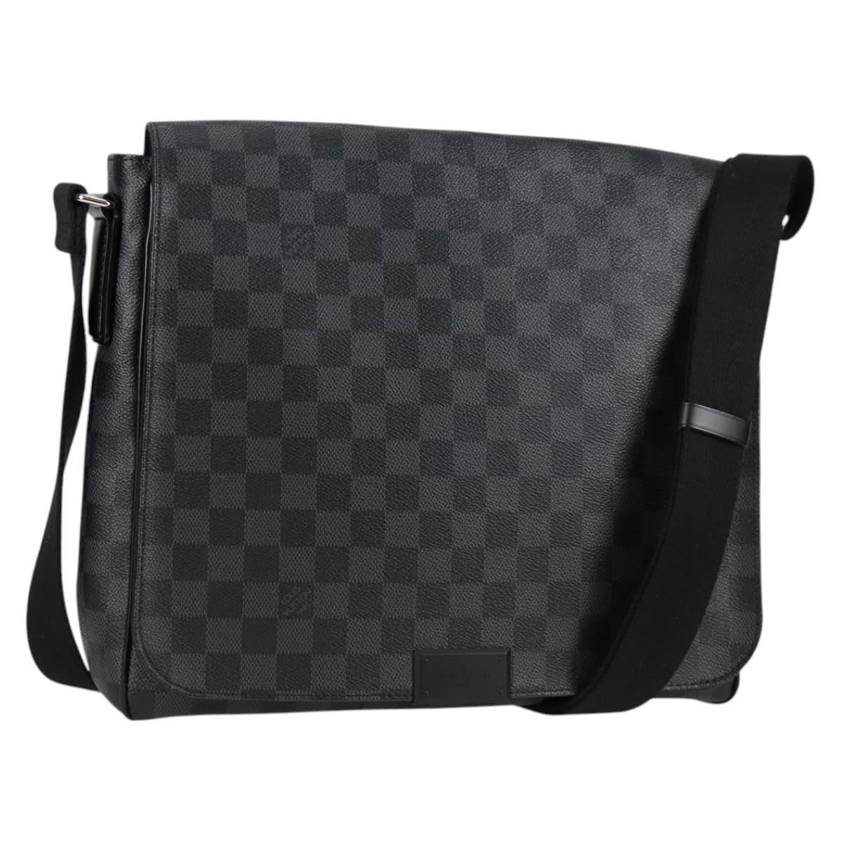 Louis Vuitton District Messenger Bag Damier Graphite, BLACK, CANVAS, Shoulder bag