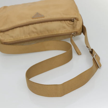 Prada Vintage Shoulder Bag Tessuto, BEIGE, NYLON, Shoulder bag
