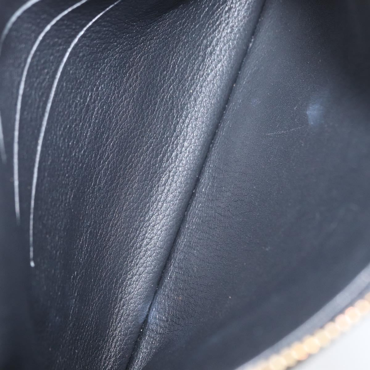 Louis Vuitton Selene Pochette Mahina Leather, Black, Leather, Clutch
