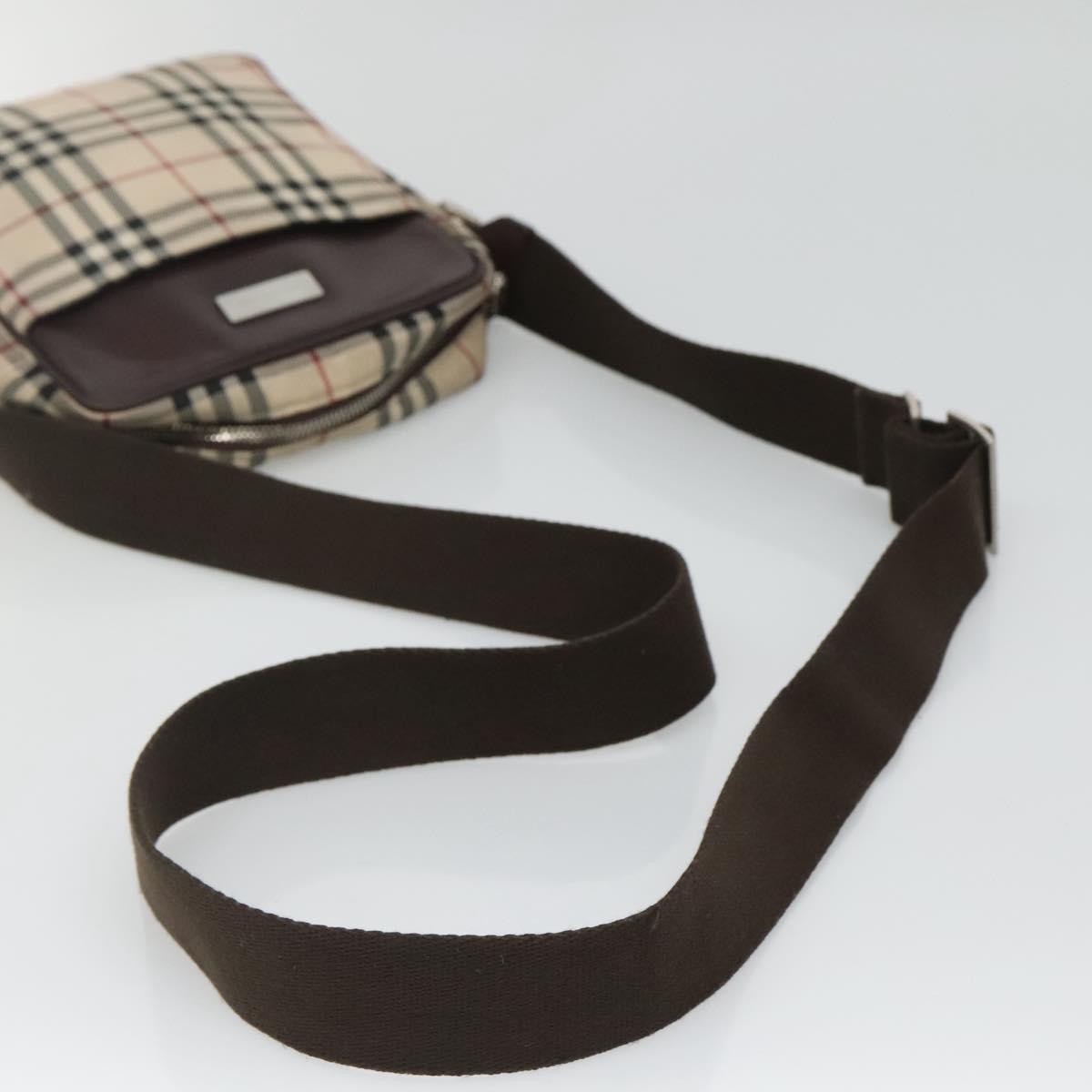 Burberry Zip Messenger Bag Nylon, BEIGE, NYLON, Shoulder bag