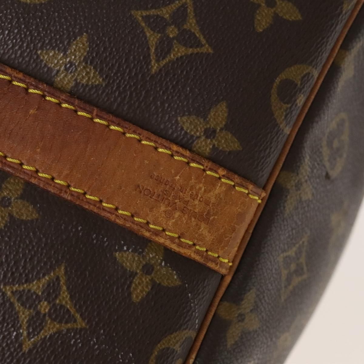 Louis Vuitton Keepall Bandouliere Bag Monogram Canvas, BROWN, CANVAS, Travel bag