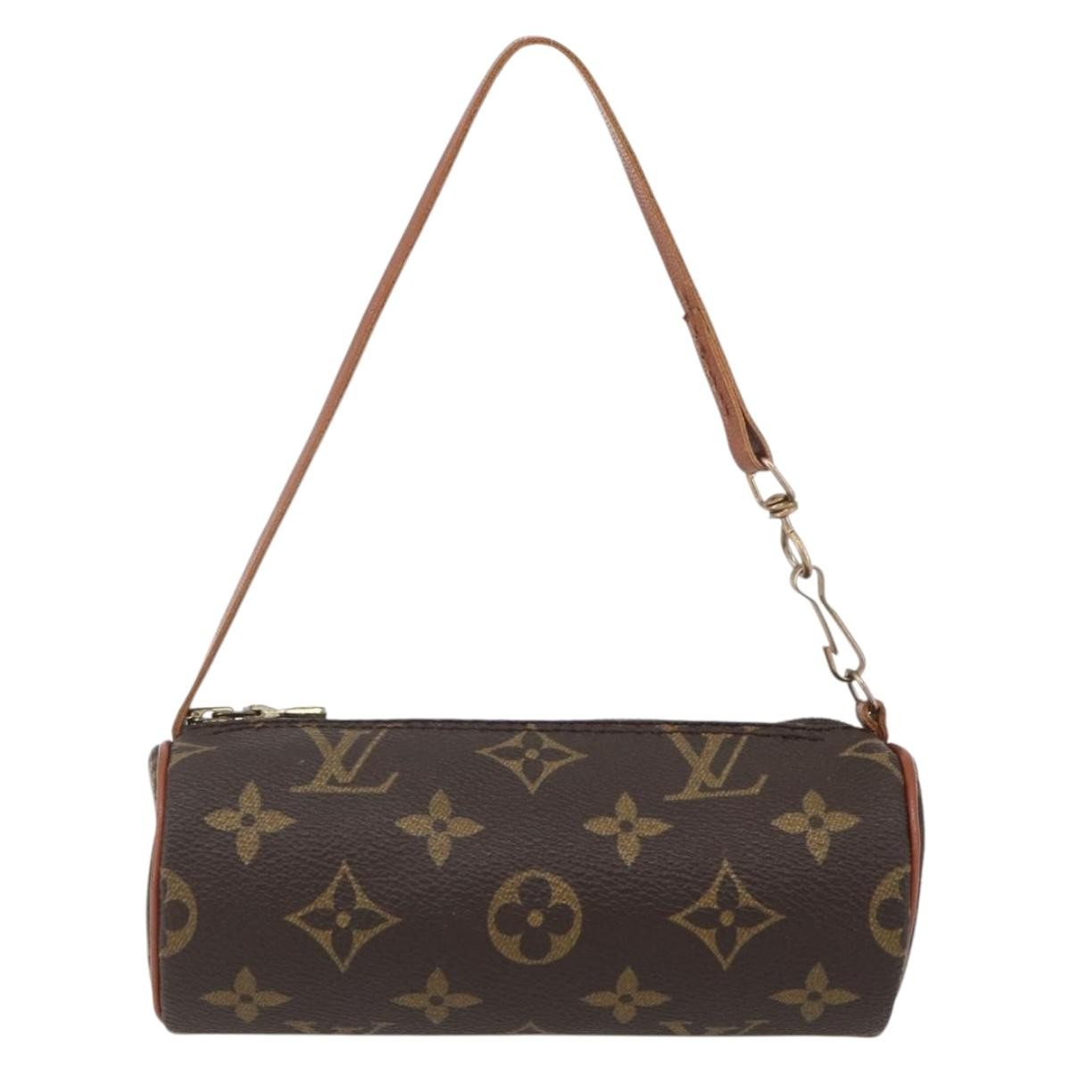 Louis Vuitton Papillon Pochette Monogram Canvas, BROWN, CANVAS, Clutche & pouche