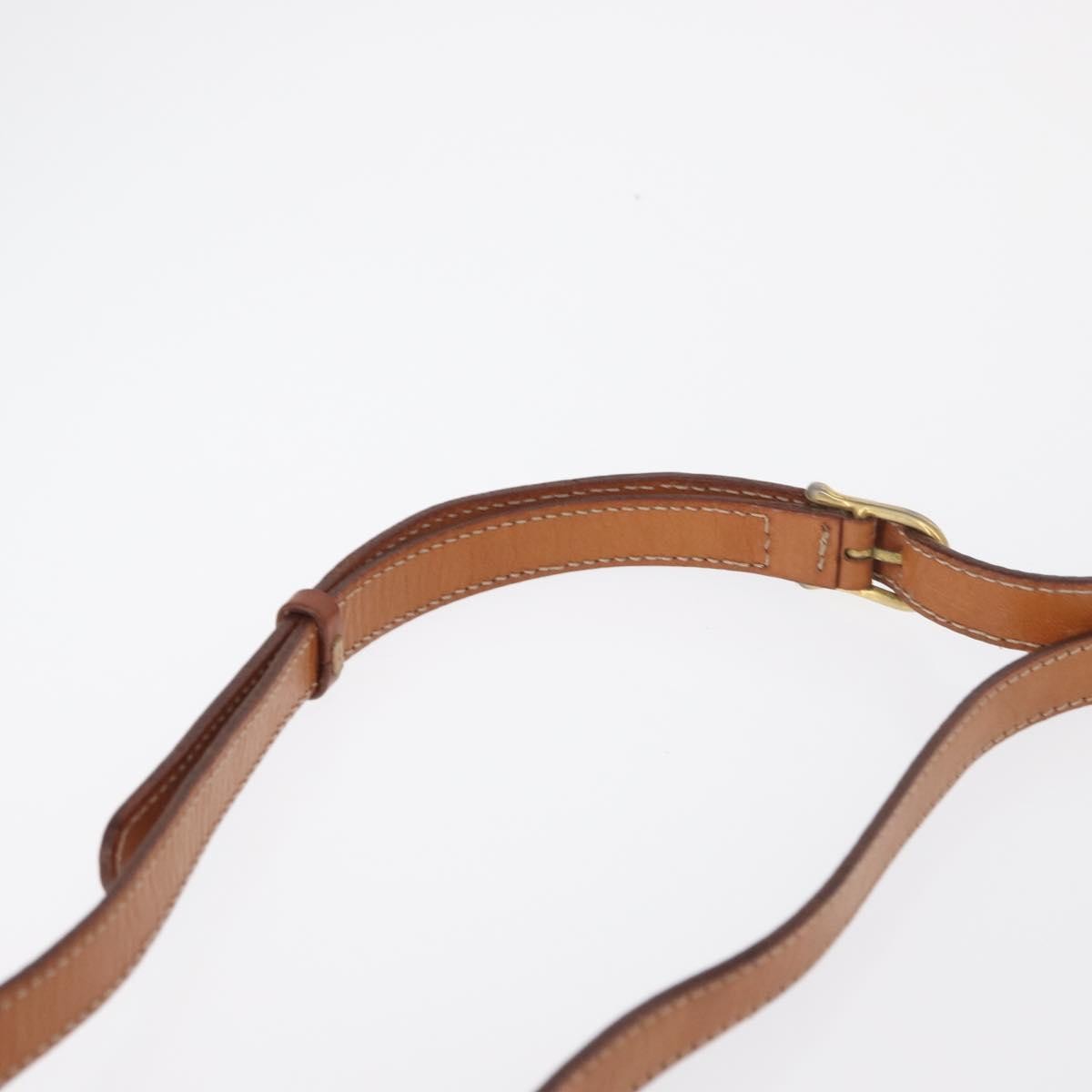 Celine Vintage Macadam Shoulder Bag Canvas and Leather, BROWN, CANVAS, Shoulder bag