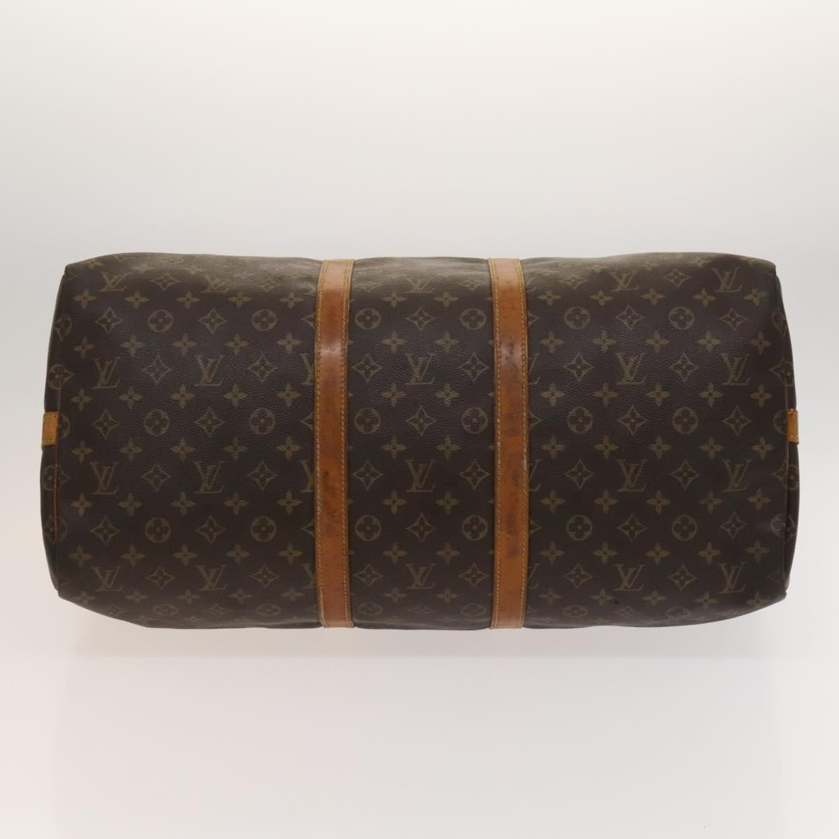 Louis Vuitton Keepall Bandouliere Bag Monogram Canvas, BROWN, CANVAS, Travel bag