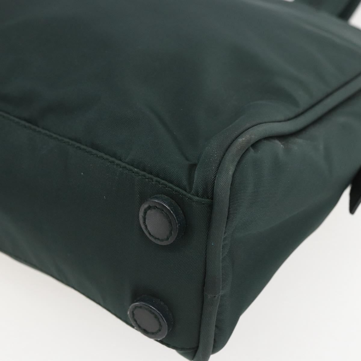 Prada Bowling Shoulder Bag Tessuto, GREEN, NYLON, Handbag