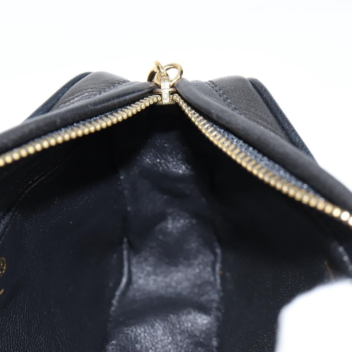 Chanel Vintage Diamond CC Camera Bag Quilted Lambskin, Black, Leather, Clutch