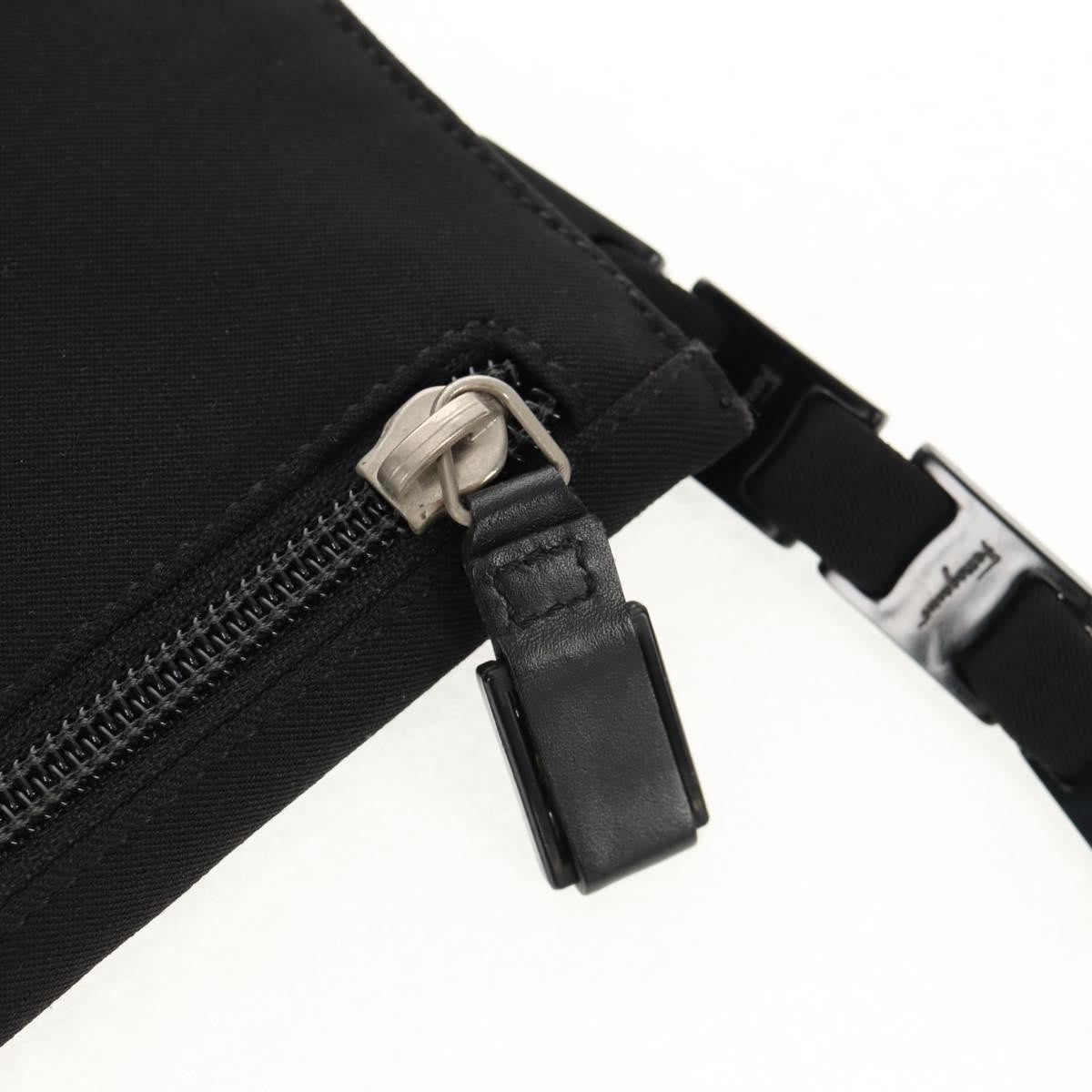 Salvatore Ferragamo Vintage Shoulder Bag Nylon, Black, Nylon, Shoulder Bag