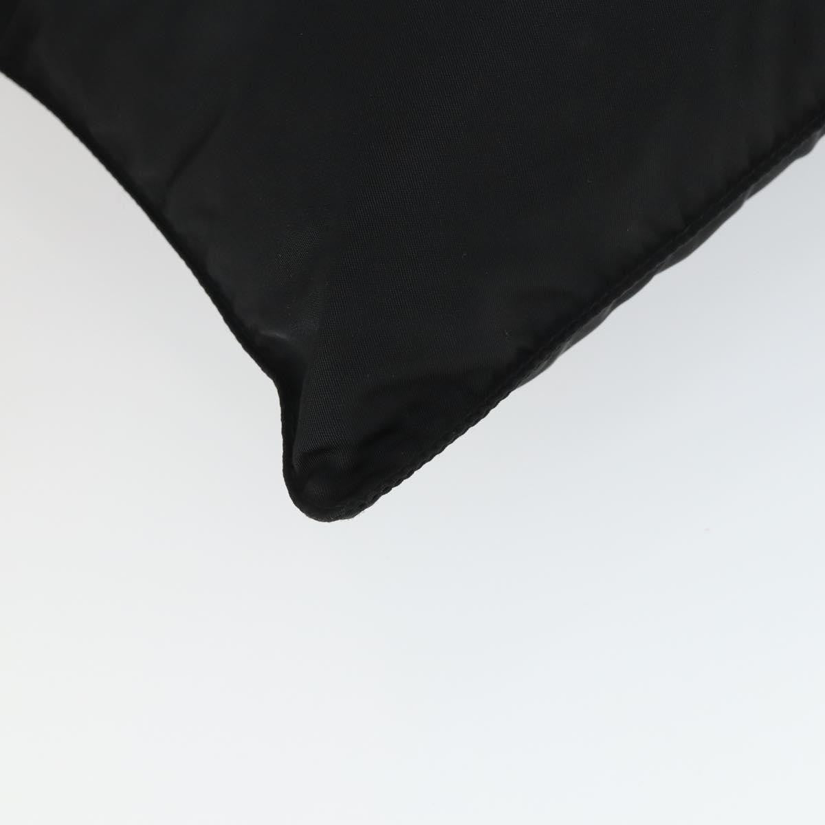 Prada Zip Top Messenger Bag Tessuto, BLACK, NYLON, Shoulder bag