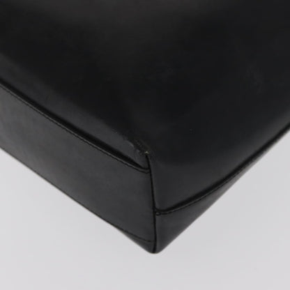 Prada Vintage Tote Leather, BLACK, LEATHER, Tote bag