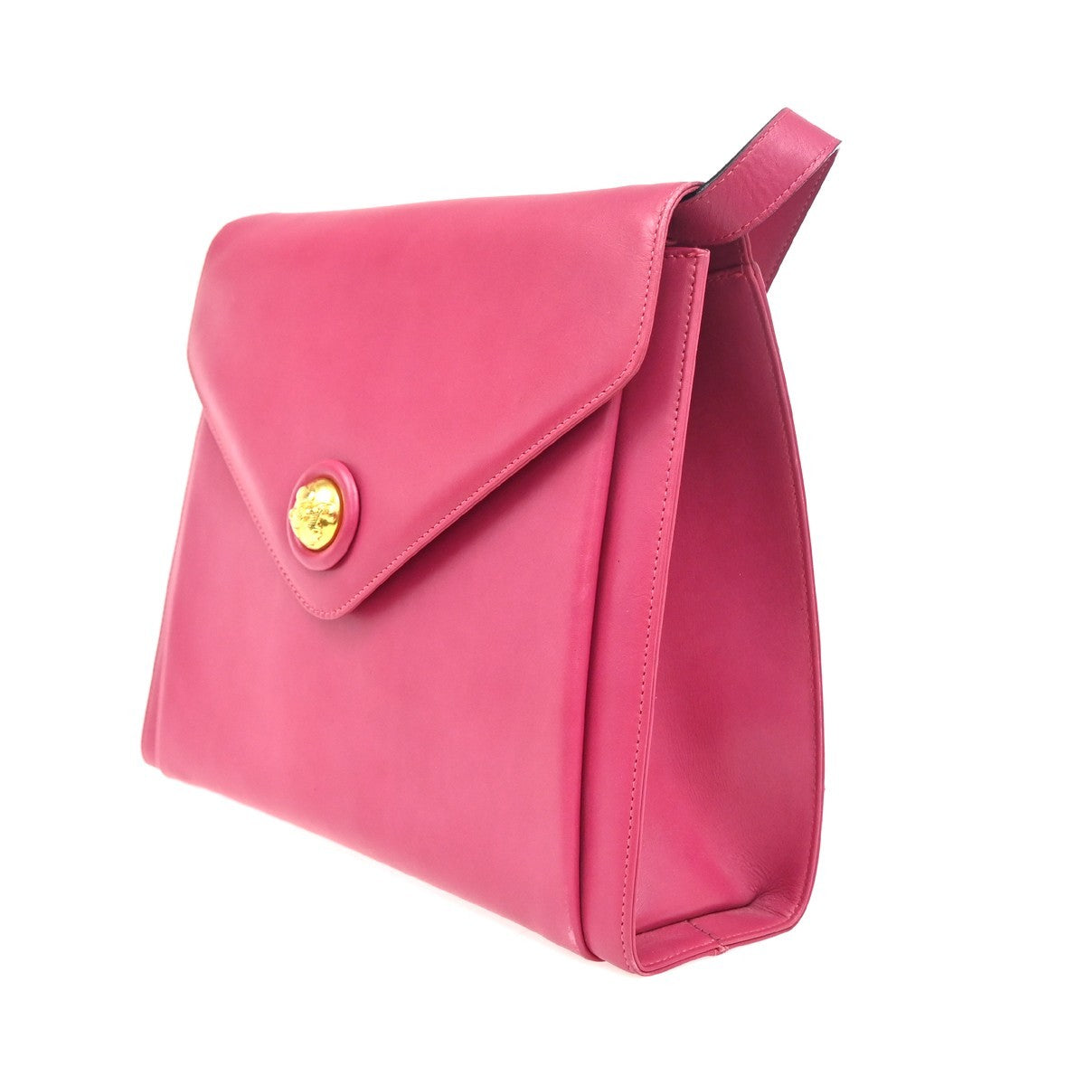 Salvatore Ferragamo Vintage Shoulder Bag Leather, PINK, LEATHER, Shoulder bag