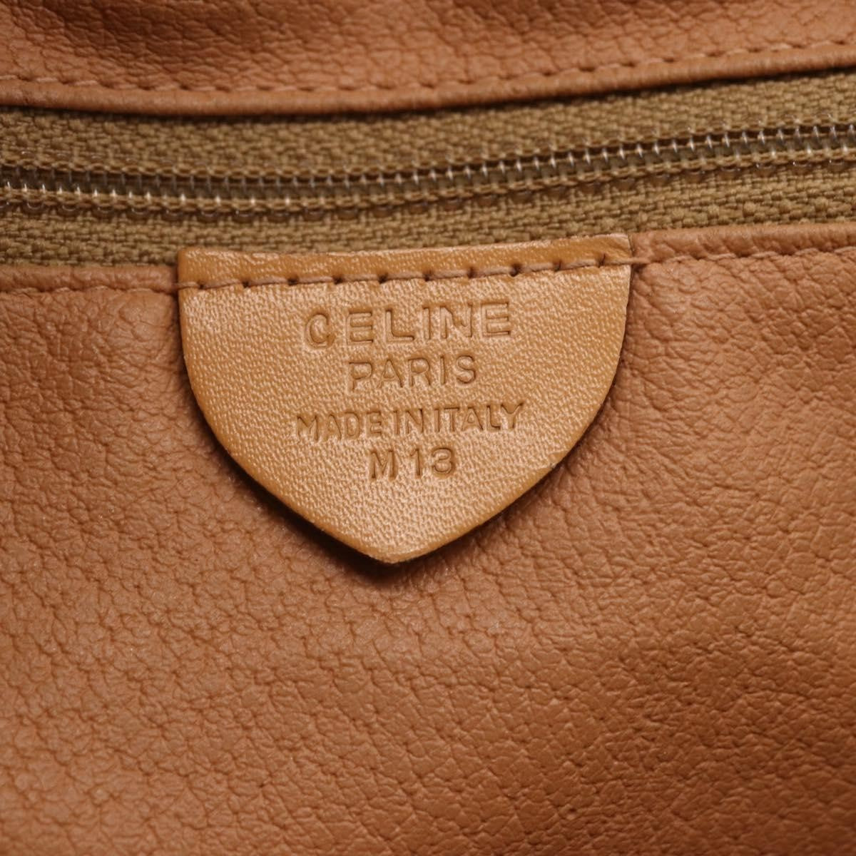 Celine Macadam Shoulder Bag PVC Leather, BROWN, PVC, Shoulder bag
