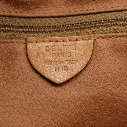 Celine Macadam Shoulder Bag PVC Leather, BROWN, PVC, Shoulder bag
