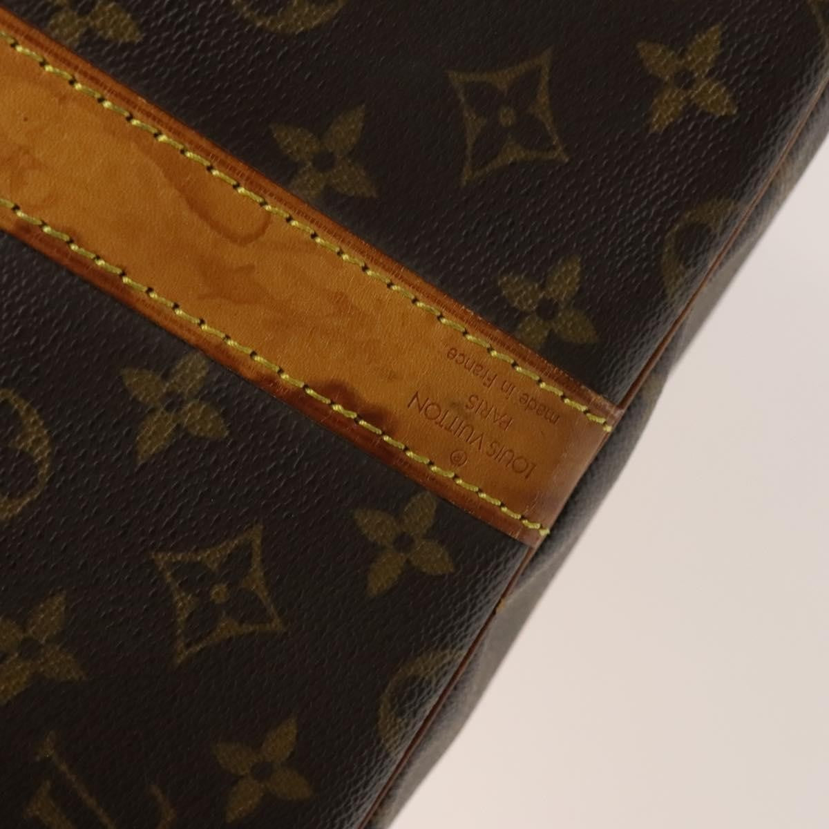 Louis Vuitton Keepall Bandouliere Bag Monogram Canvas, BROWN, CANVAS, Travel bag