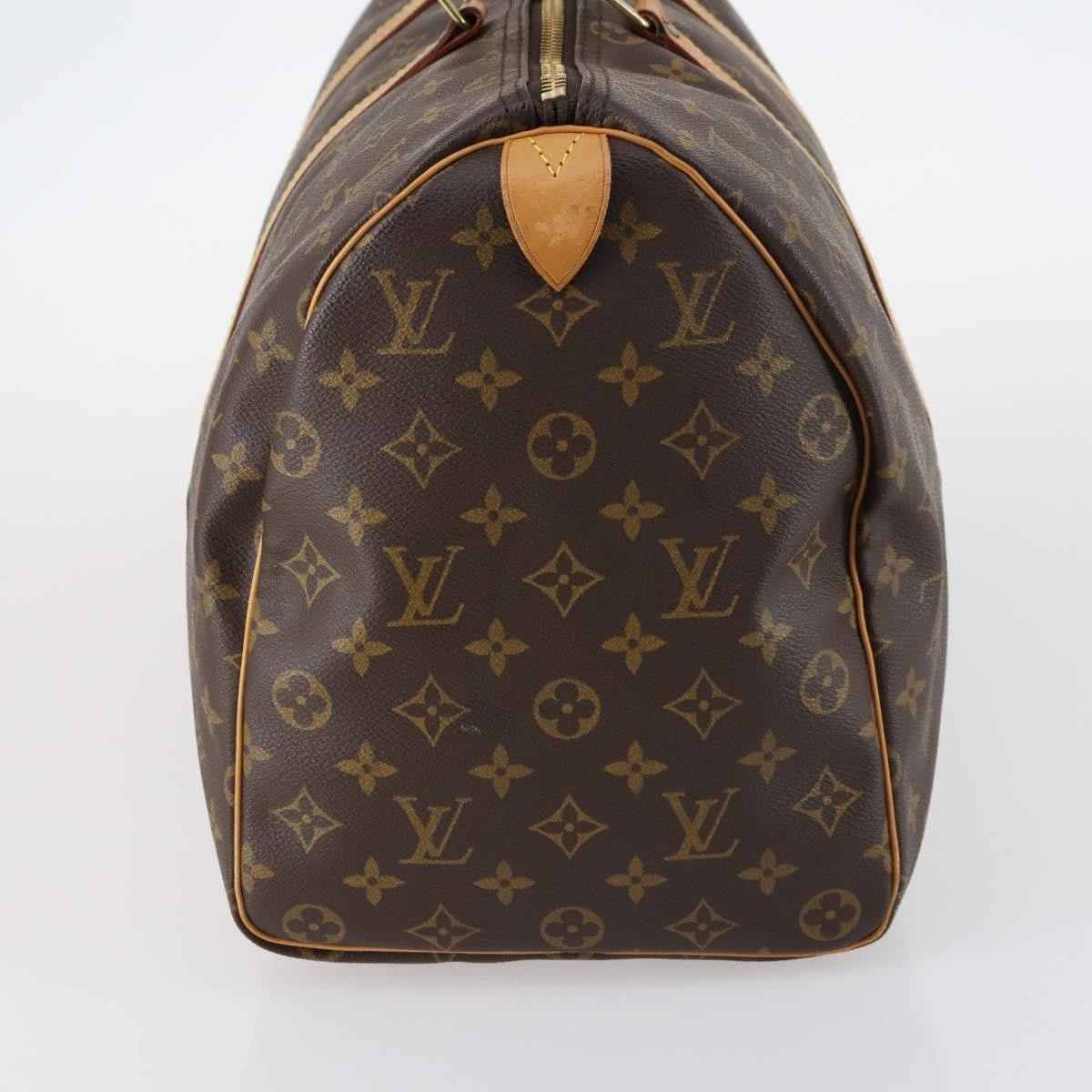 Louis Vuitton Keepall Bag Monogram Canvas, BROWN, CANVAS, Travel bag