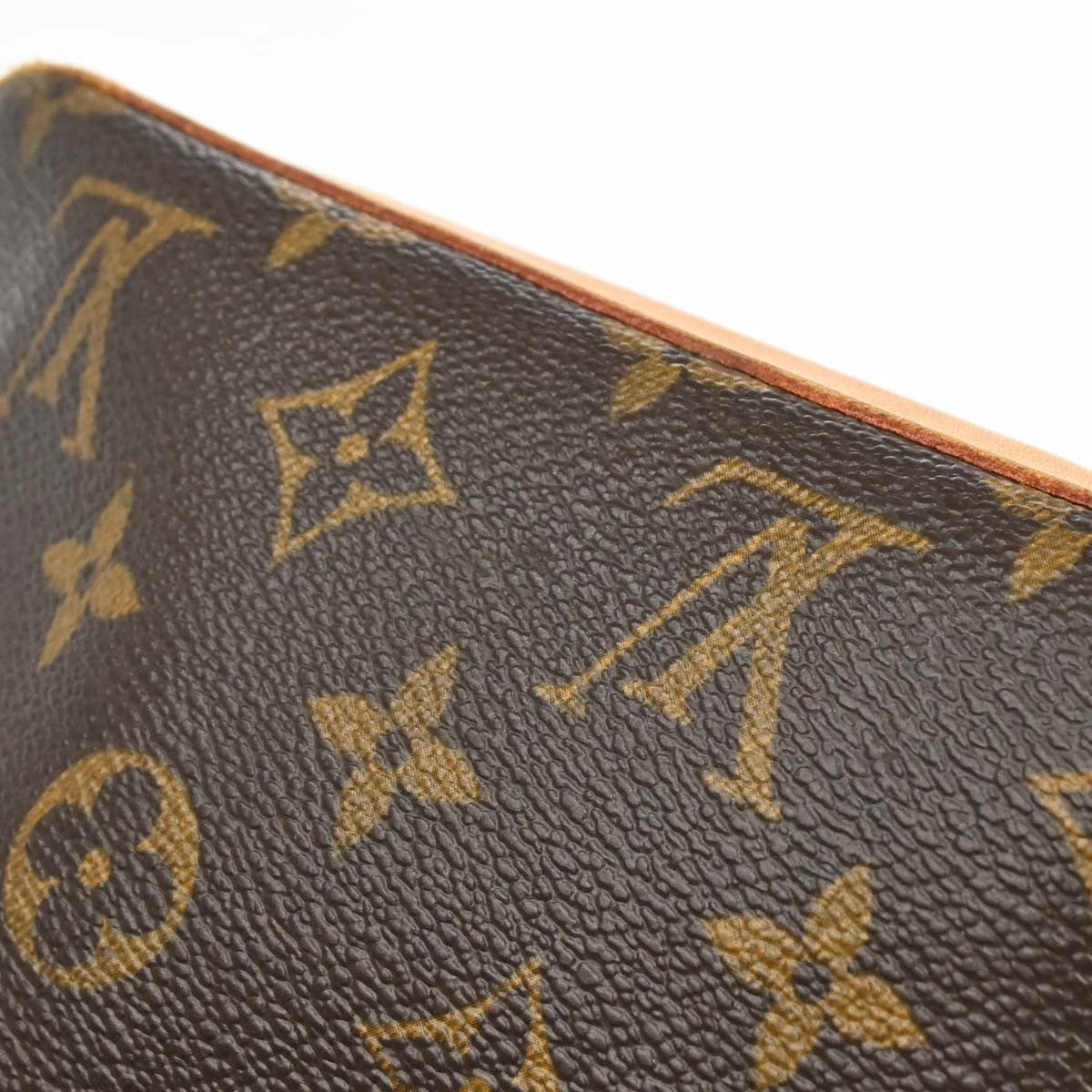 Louis Vuitton Trotteur Handbag Monogram Canvas, Brown, Canvas, Clutch