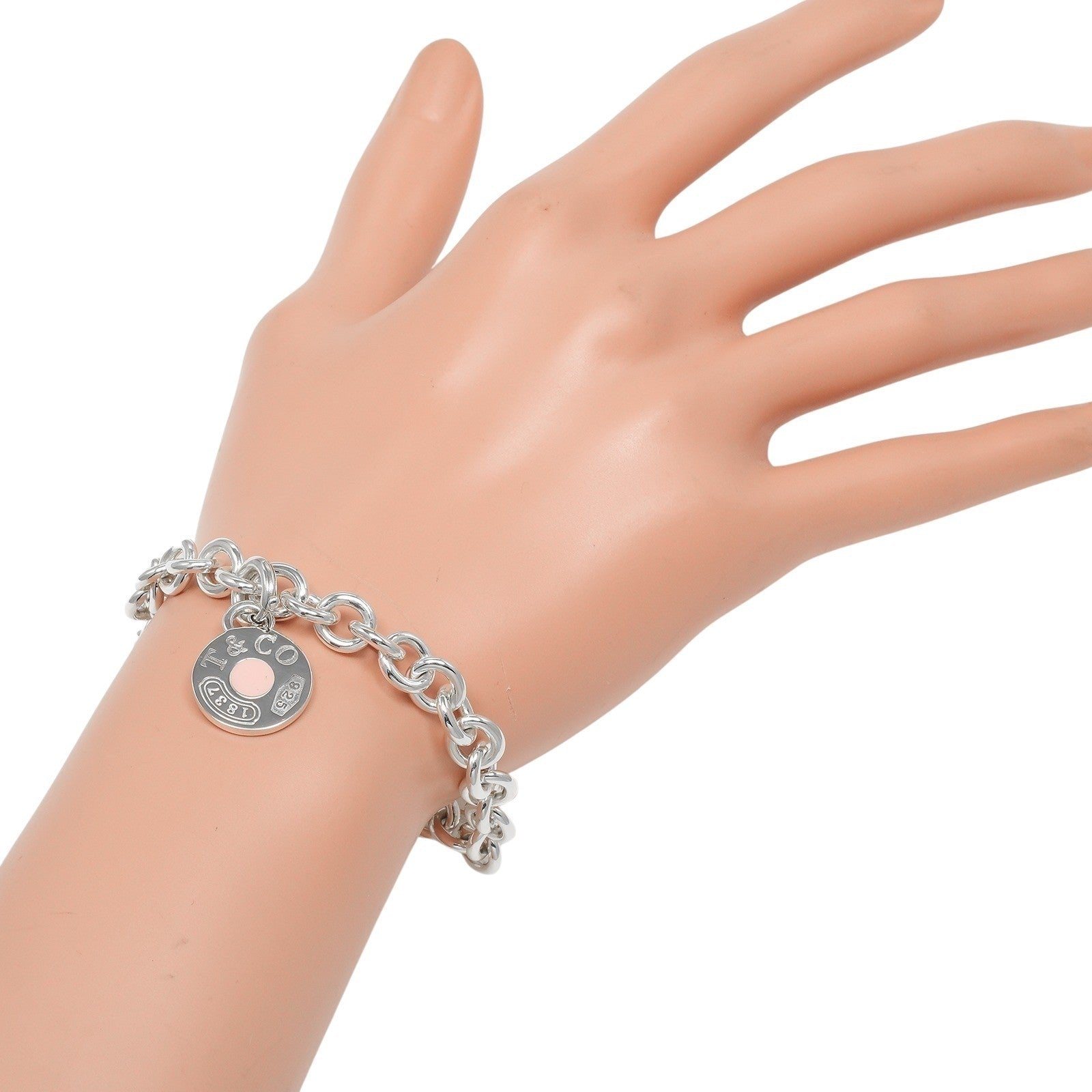 Tiffany & Co. 1837 Round tag bracelet Silver 925, SILVER, SILVER, Bracelet