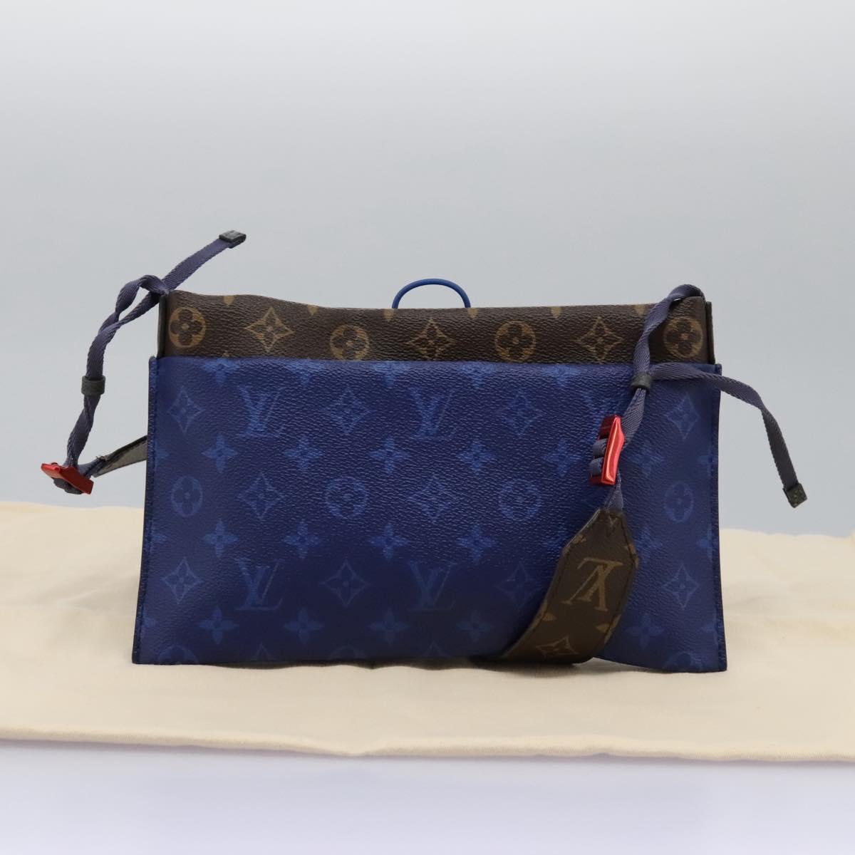 Louis Vuitton Outdoor Pouch Limited Edition Monogram Pacific Canvas, BLUE, CANVAS, Clutche & pouche