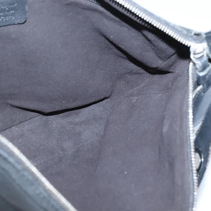 Salvatore Ferragamo Gancini Shoulder Bag Leather, BLACK, LEATHER, Shoulder bag