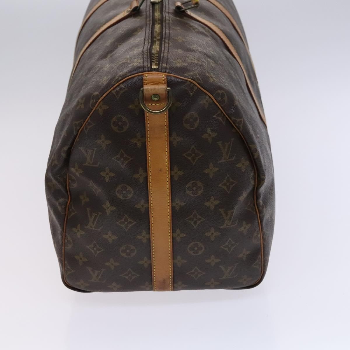 Louis Vuitton Keepall Bag Monogram Canvas, BROWN, CANVAS, Travel bag